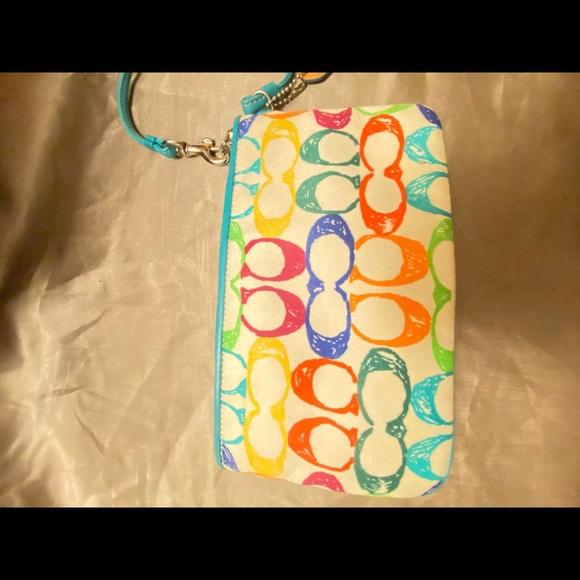 Authentic Coach Small Wristlet - Picture 2 of 5